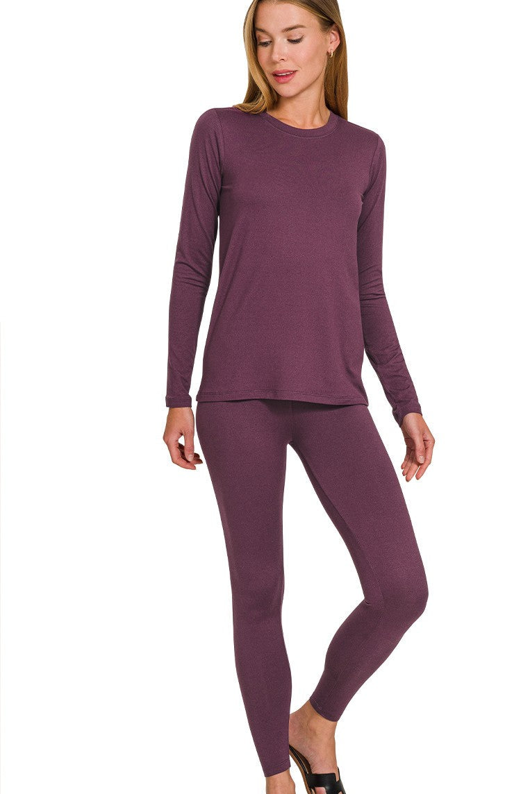 Lush Purple Cozy 2 Piece Set