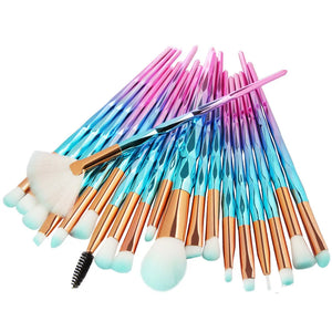 20Pcs Diamond Makeup Brushes Set