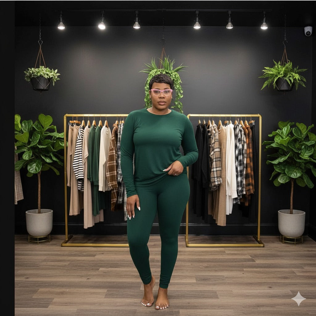 Winter Green Cozy Set