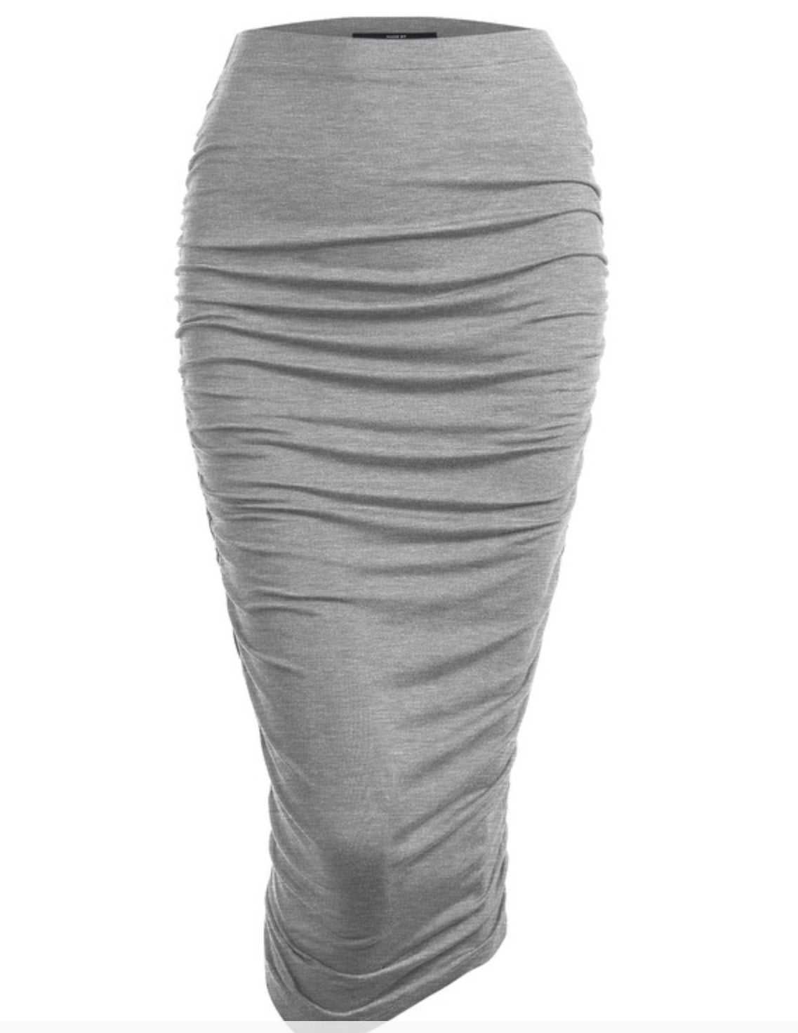 The Collection Ruched Midi Skirt