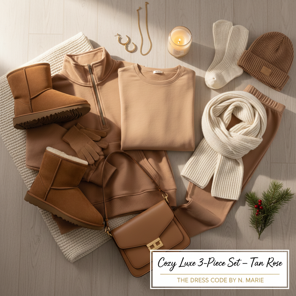 The Cozy LUXE Trio Tan Rose