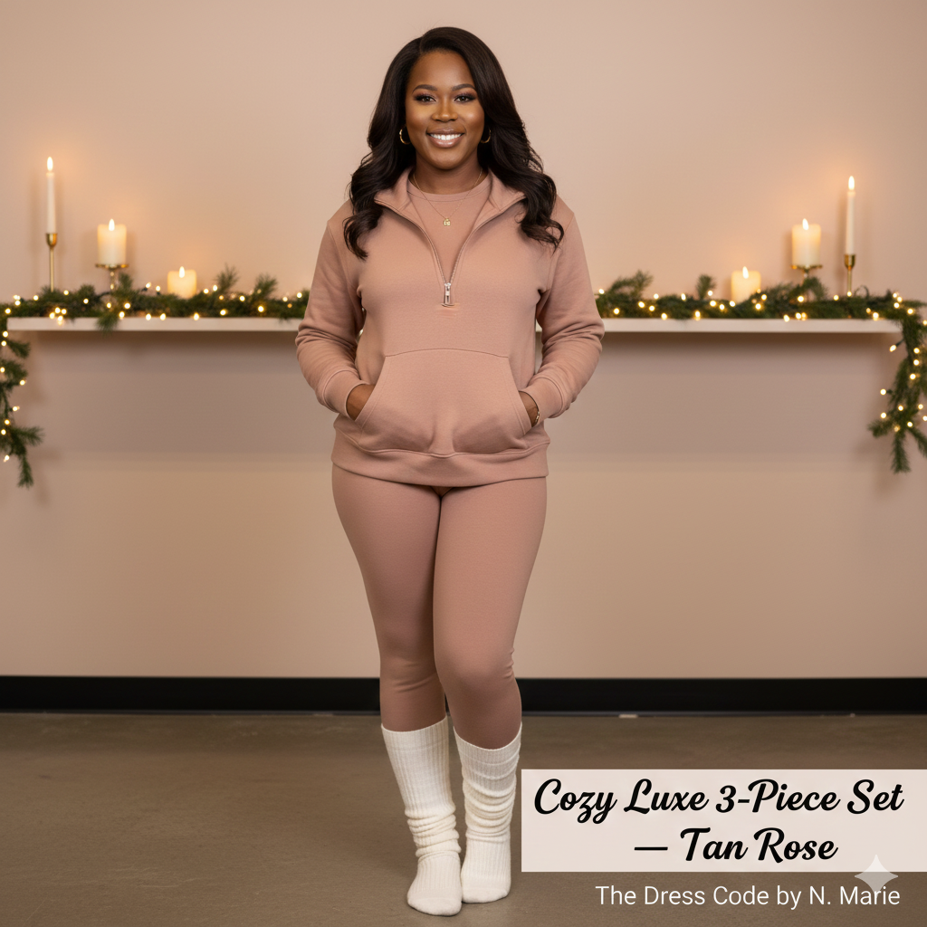 The Cozy LUXE Trio Tan Rose