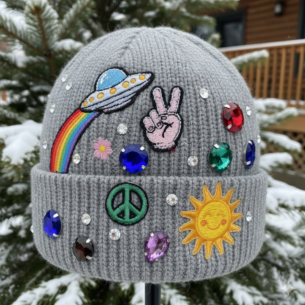 Custom Beanie (Grey)