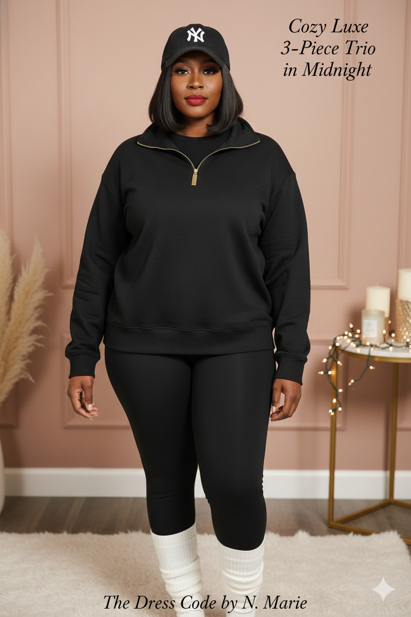 Cozy Lux 3 Piece Trio Midnight Plus