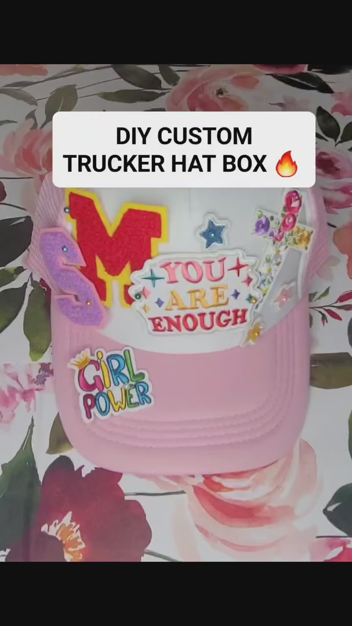 Affrimations DIY Trucker Hat Box